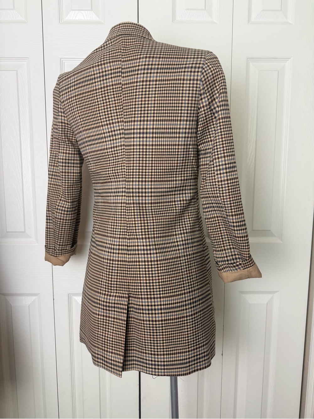 BB Dakota Brown Houndstooth Blazer Jacket - Picture 3 of 4